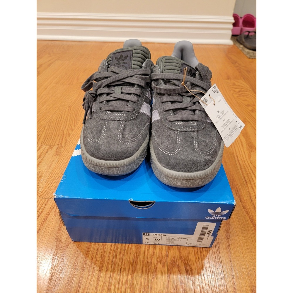 Adidas Samba XLG Carbon Grey Unisex Size 9M & 10W (ID3912)
